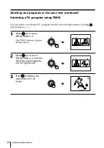 Preview for 22 page of Sony WEGA KP-FX43 Operating Instructions Manual