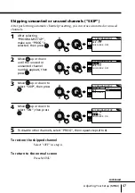 Preview for 47 page of Sony WEGA KP-FX43 Operating Instructions Manual