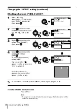 Preview for 48 page of Sony WEGA KP-FX43 Operating Instructions Manual