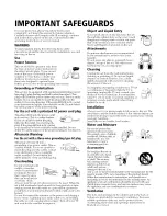 Preview for 3 page of Sony WEGA KV-27FA210 Operating Instructions Manual