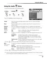 Preview for 32 page of Sony WEGA KV-27FA210 Operating Instructions Manual