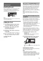 Preview for 7 page of Sony WX-850BT Operating Instructions Manual