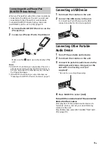 Preview for 9 page of Sony WX-850BT Operating Instructions Manual