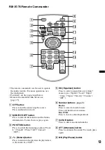 Preview for 13 page of Sony XAV-63 Operating Instructions Manual