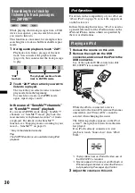 Preview for 30 page of Sony XAV-63 Operating Instructions Manual