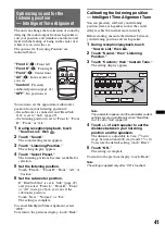 Preview for 41 page of Sony XAV-63 Operating Instructions Manual