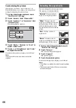 Preview for 44 page of Sony XAV-63 Operating Instructions Manual