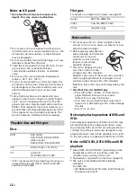 Preview for 22 page of Sony XAV-68BT Operating Instructions Manual