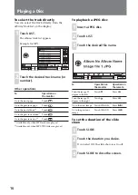 Preview for 16 page of Sony XAV-A1 - Av Center Operating Instructions Manual