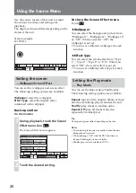 Preview for 20 page of Sony XAV-A1 - Av Center Operating Instructions Manual