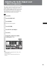 Preview for 31 page of Sony XAV-A1 - Av Center Operating Instructions Manual