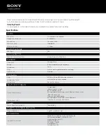 Preview for 2 page of Sony XBA-1VP Specifications