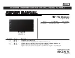 Preview for 1 page of Sony XBR-65X900A Repair Manual