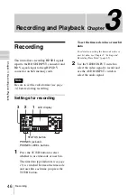 Preview for 46 page of Sony XDCAM EX PMW-EX30 Operating Instructions Manual