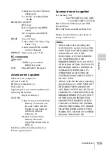 Preview for 105 page of Sony XDCAM EX PMW-EX30 Operating Instructions Manual