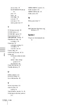 Preview for 110 page of Sony XDCAM EX PMW-EX30 Operating Instructions Manual