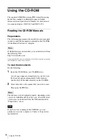 Preview for 8 page of Sony XDCU-50 Operating Instructions Manual