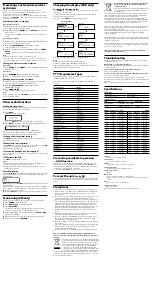 Preview for 2 page of Sony XDR-S56DBP Operating Instructions