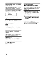 Preview for 22 page of Sony XP-SN70 Operating Instructions Manual