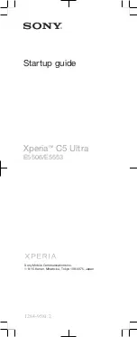 Preview for 5 page of Sony Xperia C5 Ultra Dual Startup Manual