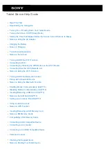 Sony Xperia SGPT12 Help Manual preview