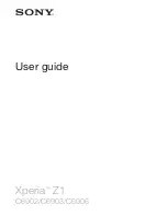 Preview for 1 page of Sony Xperia Z1 C6902 User Manual