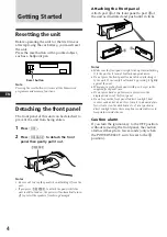 Preview for 4 page of Sony XR-4800 Operating Instructions Manual