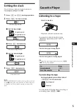 Preview for 5 page of Sony XR-4800 Operating Instructions Manual