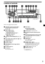 Preview for 3 page of Sony XR-4880 Operating Instructions Manual