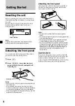 Preview for 4 page of Sony XR-4880 Operating Instructions Manual