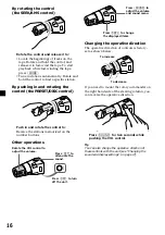 Preview for 16 page of Sony XR-4880 Operating Instructions Manual