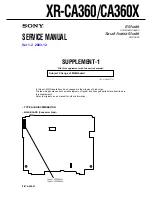 Preview for 33 page of Sony XR-CA360 Service Manual