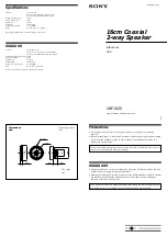 Preview for 1 page of Sony XS-F1620 Instructions