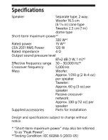 Preview for 4 page of Sony XS-GS1621C Instructions Manual