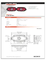 Sony XS-W4121 Marketing Specifications preview