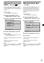 Preview for 27 page of Sony XVM-R90D Operating Instructions Manual