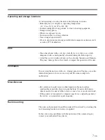 Preview for 7 page of Sony YS-W270 Operating Instructions Manual