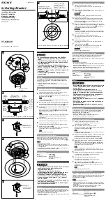 Preview for 1 page of Sony YT-ICB33V Installation Instructions