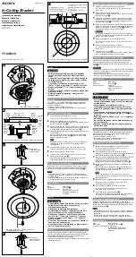 Sony YT-ICB53V Installation Instructions preview