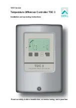 Preview for 1 page of Sorel TDC 3 Installation And Operating Instructions Manual