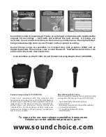 Preview for 2 page of Sound Choice PCK-350 DR User Manual