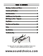 Preview for 3 page of Sound Choice PCK-350 DR User Manual