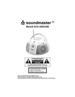 SOUNDMASTER SCD-3900USB User Manual preview