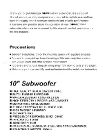 Preview for 2 page of Soundstream SM-10W Installation Manual