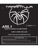 Preview for 1 page of Soundstream TARANTULA ARS.1 User'S Operation Manual