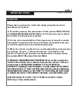 Preview for 3 page of Soundstream TARANTULA ARS.1 User'S Operation Manual