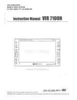 Soundstream VIR 7100N Instruction Manual preview