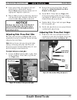 Preview for 27 page of South Bend Tools SB1112 Owner'S Manual