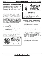 Preview for 16 page of South bend SB1014F  insert Manual Insert