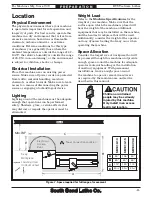 Preview for 17 page of South bend SB1014F  insert Manual Insert